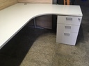 Conjunto de mesa y cajonera, Ref: 190609