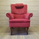 Butaca sillón roja. R2376