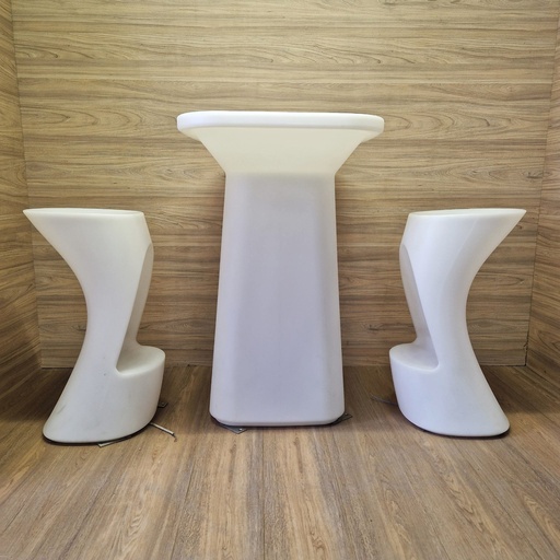 [R2371] Conjunto mesa + taburetes exterior diseño VONDOM Noma. R2371